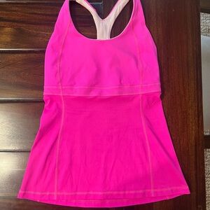 Lululemon Pink Racerback Tank Top